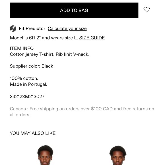 “James Bond” Sunspel Men’s Riviera Black V-neck tee (L fits like M). - Picture 4 of 7